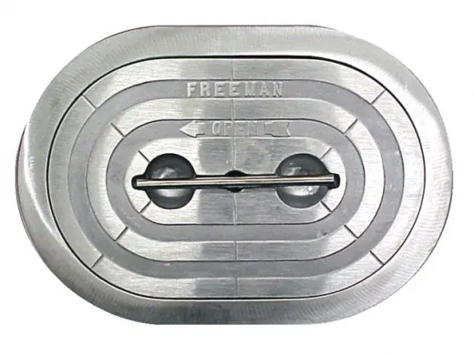 15x24 inch Oval Hatch, lift-out, knife-edge seal - Complete Unit with Stainless Steel Ring