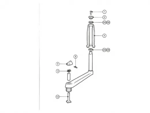 29140011 Griff Turn Kit grau