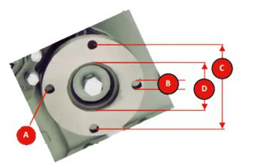 aflex Adapter 5 75 Zentrierrand Ø76 2mm Lochkreis Ø120 6mm 6x Ø12 7mm für Modell HD125