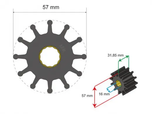 Albinus Albinus Premium Impeller Kit PN 06-01-037