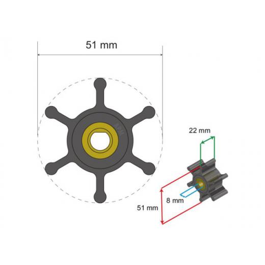 Albinus Premium Ballast Impeller PN 06-04-036