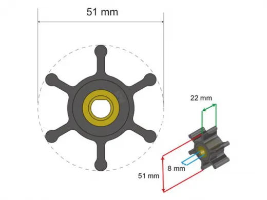 Albinus Premium Ballast Impeller PN 06-04-036