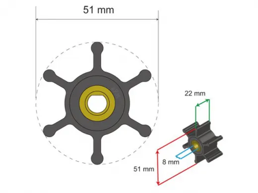 Albinus Premium Impeller Kit PN 06-01-008