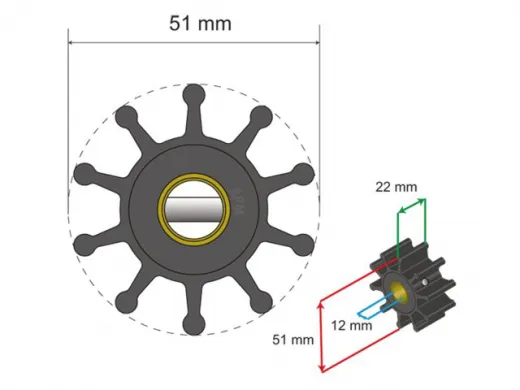 Albinus Premium Impeller Kit PN 06-01-010