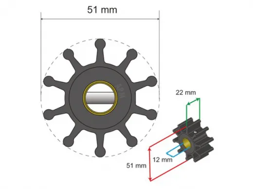 Albinus Premium Impeller Kit PN 06-01-011