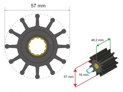 Albinus Premium Impeller Kit PN 06-01-014