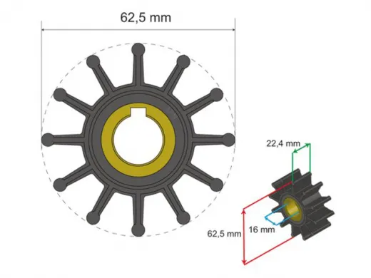 Albinus Premium Impeller Kit PN 06-01-015