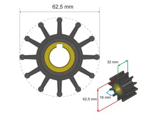 Albinus Premium Impeller Kit PN 06-01-016