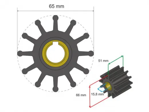 Albinus Premium Impeller Kit PN 06-01-019