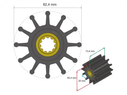 Albinus Premium Impeller PN 06-02-026