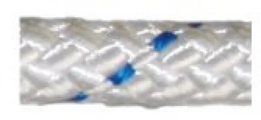 allpa Allcord17 Ø10mm Gevlochten schoot vallenlijn Easy wit met blauwe merkdraad