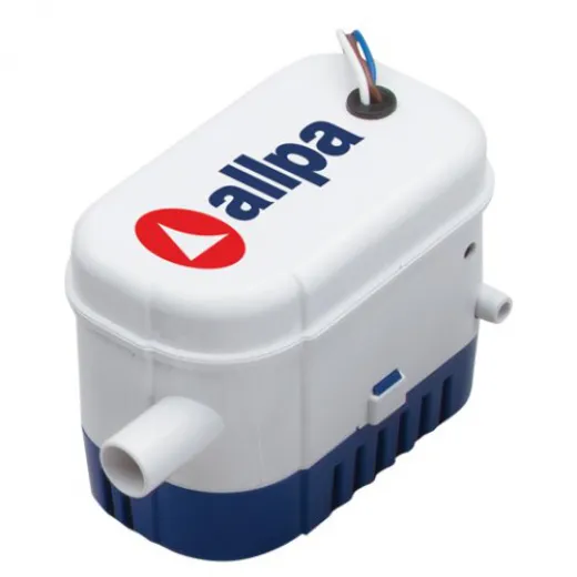 allpa Bilgepumpe mit integriertem Schwimmerschalter 48lmin 12V 30A Ø 19mm Schlauchanschluß