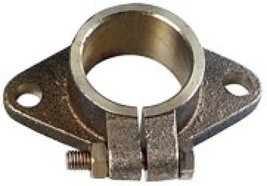 allpa Bronze Montageflansche für Stevenrohr Ø40mm für Welle Ø25mm