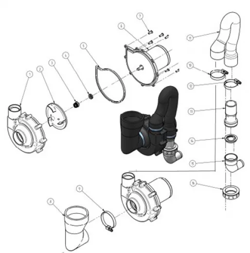 allpa Elektromotor 12V für Laguna Hydro Vacuüm Silent Premium Toilet