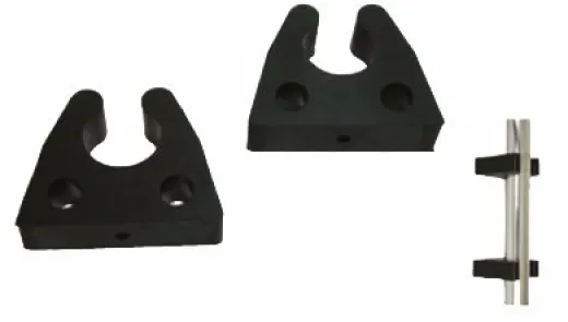 allpa Gummi Halter für Rohr Ø2225mm Schwarz per paar