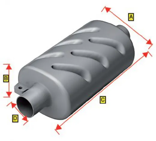 allpa Kunststoff Schalldämpfer Schlauchanschluß Ø40mm