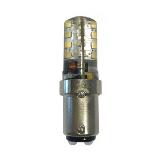 allpa LEDvervangingslamp BA15D 2 5W H53 5mm Ø19mm siliconenbescherming cool white