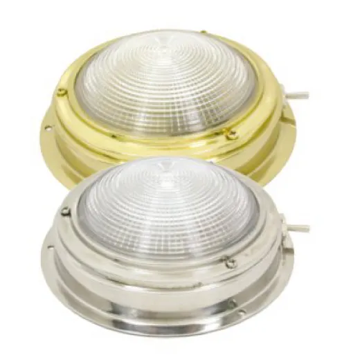 allpa Messing Kajütlampe mit geriffelter Linse 12V8W mit Ventilation schalter