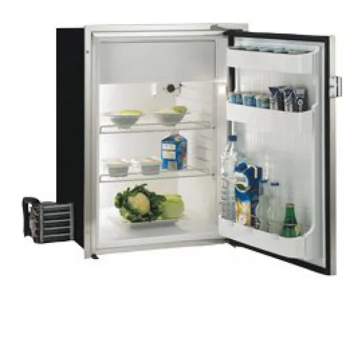 allpa NIRO Einbaukühlschrank Sea Steel C130LX 133l (Gefrierfach 17 1) 12/24V ext. Kompressor