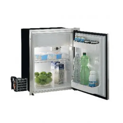 allpa NIRO Einbaukühlschrank Sea Steel C75LX 75l (Gefrierfach 10 2l) 12/24V ext. Kompressor