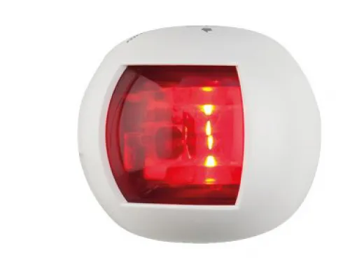 allpa Positielantaarn rood bakboord LED 1224V wit polycarbonaat huis