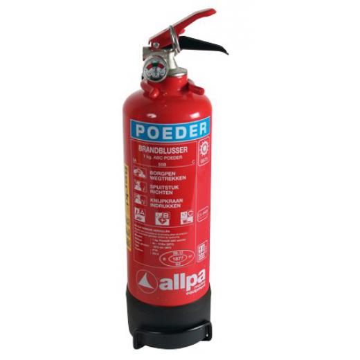 allpa Pulverlöscher 1kg Ø85mm H350mm Feuerklasse A B C