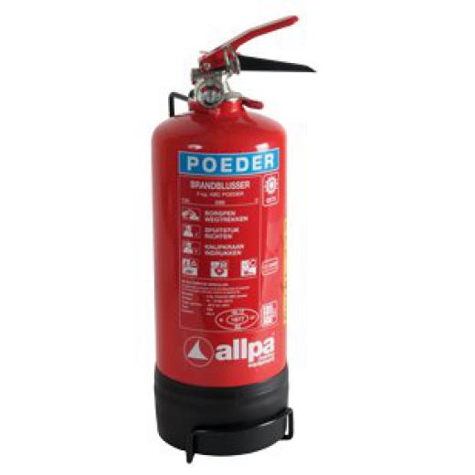 allpa Pulverlöscher 2kg Ø110mm H395mm Feuerklasse A B C