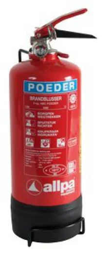 allpa Pulverlöscher 2kg Ø110mm H395mm Feuerklasse A B C