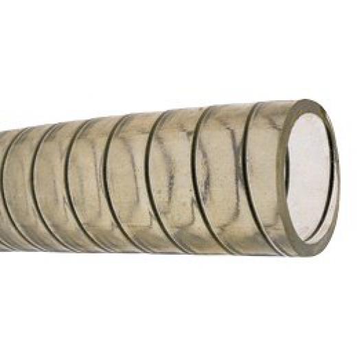 allpa PVC Kaltwasserschlauch transparent mit stälerner Spirale Ø13x19mm 15ºC bis 65ºC max6bar