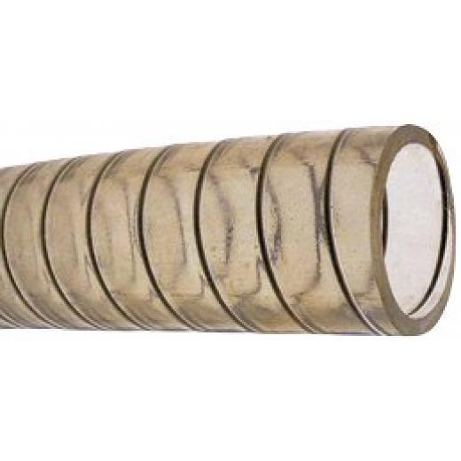 allpa PVC Kaltwasserschlauch transparent mit stälerner Spirale Ø19x26mm 15ºC bis 65ºC max5bar