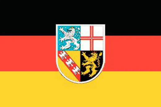 allpa Saarland Flagge 20x30cm