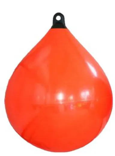 allpa Solid Head Boje Ø350 L480mm Orange mit Schwarzem Kopf maß 1