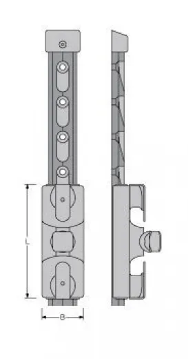 Antal Aluminium Endfitting für TSchienen 40x8