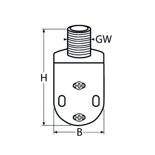 Antennenhalter für Reling