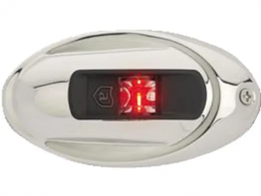 Attwood Backbordlicht LED Lightarmor vertikal-oval Edelstahl