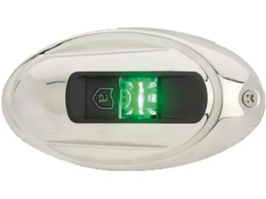 Attwood Steuerbordlicht LED Lightarmorvertikal-oval Edelstahl