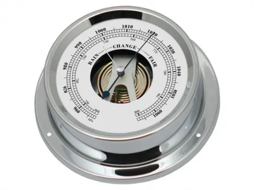 Barometer 100x125mm verchromt