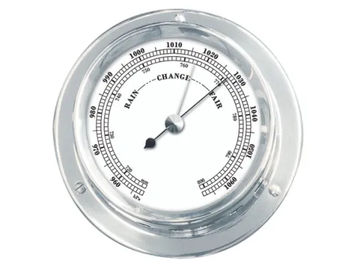 Barometer 84x110mm verchromt