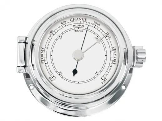 Barometer 84x115mm Messing-massiv