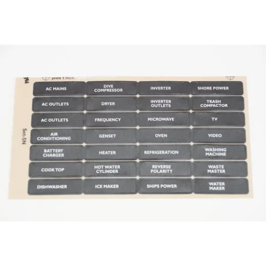 BEP Label Aufkleber Set für Schaltpanel