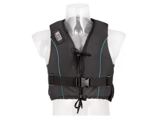 Besto Dinghy Zipper All schwarz/aqua 50N L (60-70kg)