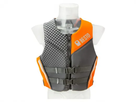 Besto Neoprene 50N L Schwarz/Grau/Orange