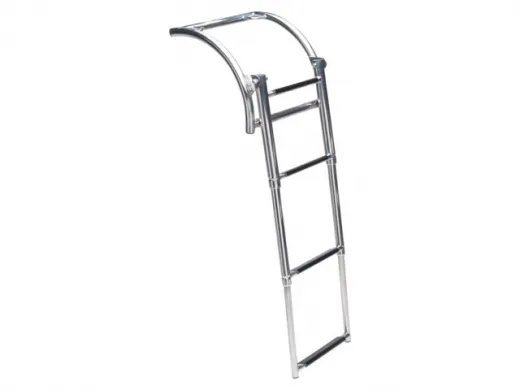 Boarding ladder telescopic for inflatable boat ss 4 steps