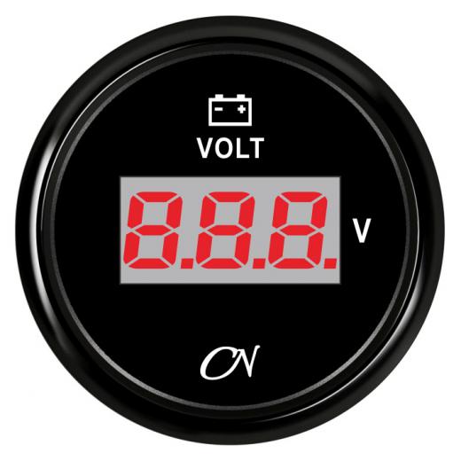 CN-Instrument Voltmeter DIGITAL weiß/chrom