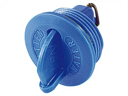 Delrindeckel Water blau