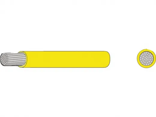 Dünnwandkabel verzinnt 1x1,5mm² gelb