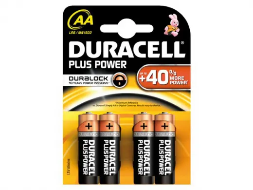 Duracell Plus MN1500 AA 4-Pack