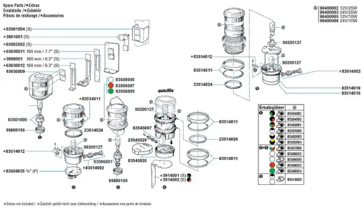 Elektroeinsatz für AQUASIGNAL 40 (direkter Kabela)