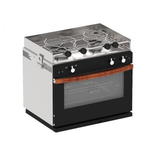 Eno-Einbau-Gasbackofen Allure mit Kocher und Grill / 2-flammig / 30mbar