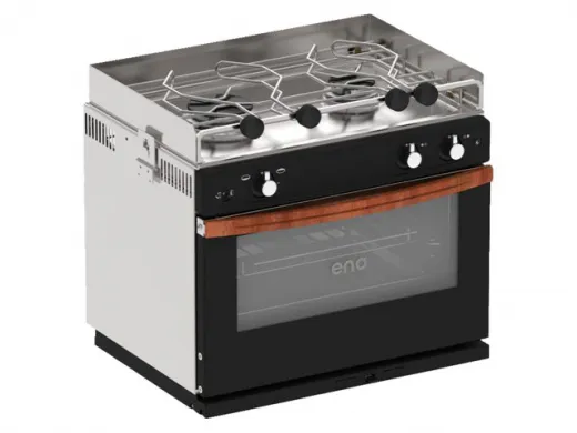 Eno-Einbau-Gasbackofen Allure mit Kocher und Grill / 2-flammig / 30mbar